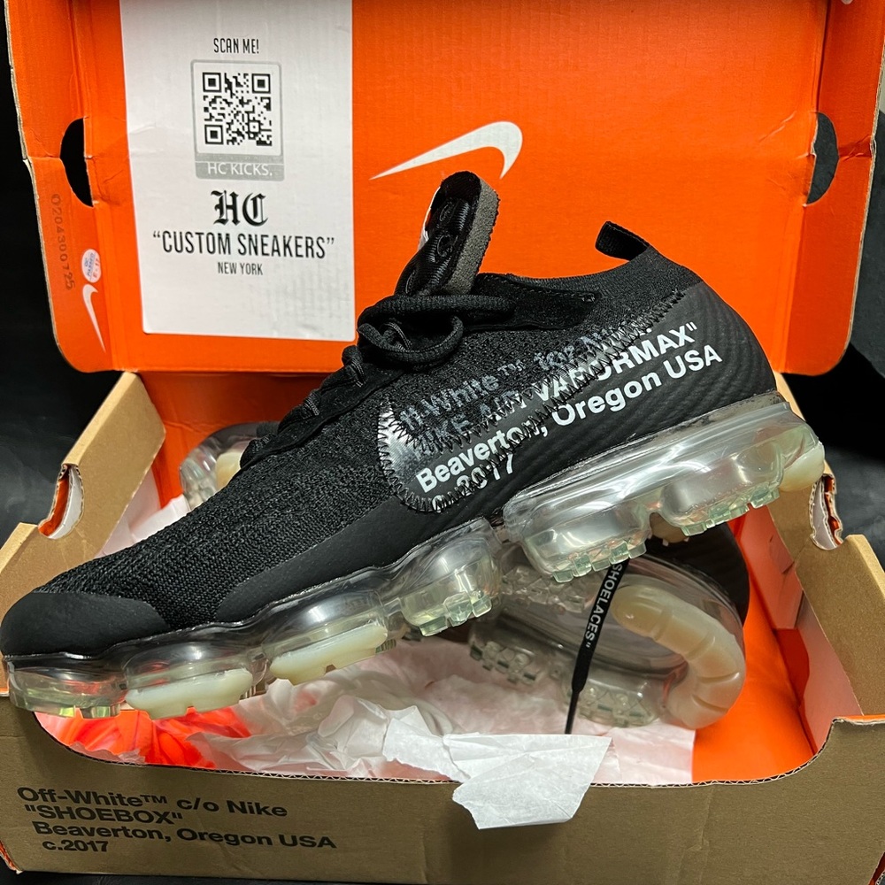 Nike vapormax off white black style